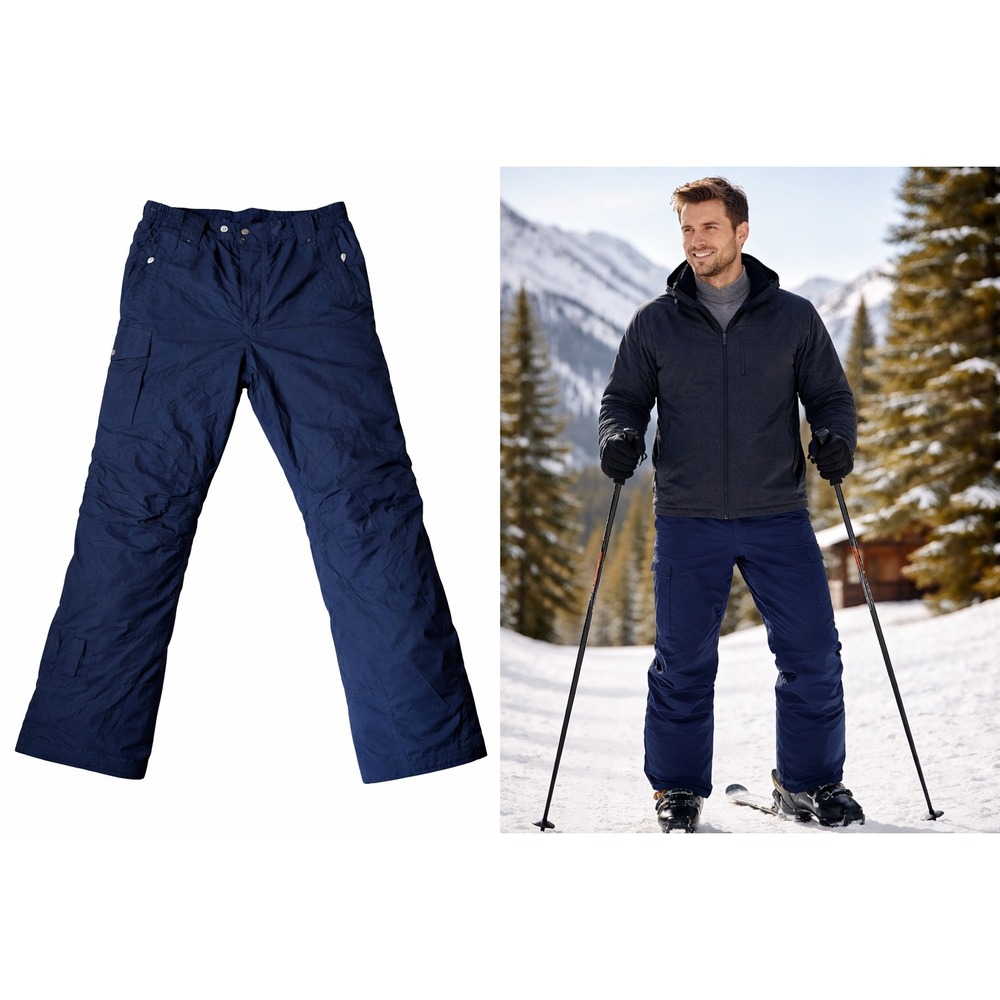 Nevica XPS‎ Mens Navy Blue Vintage Insulated Ski Snowboard Pants Size 38 USA